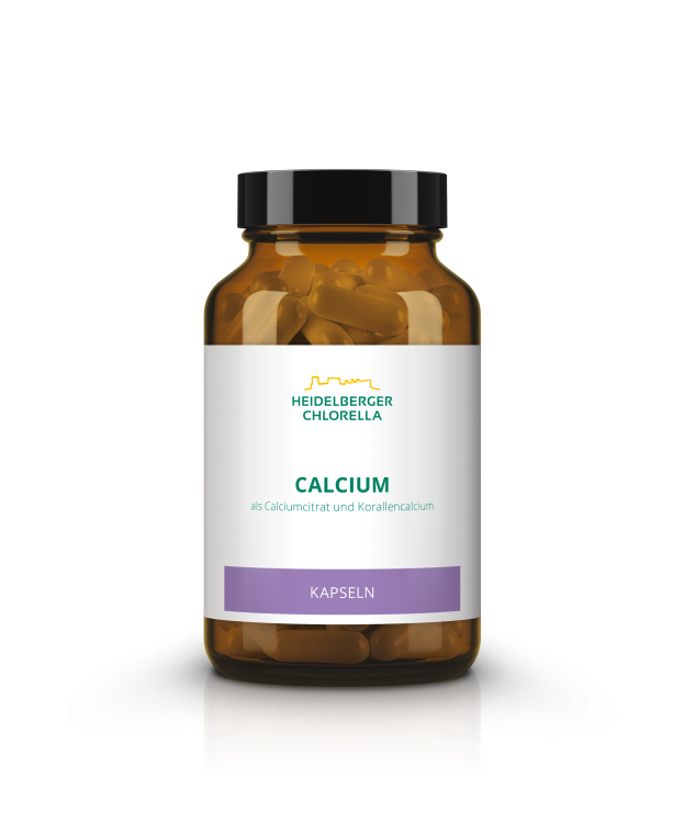 Calcium als Calciumcitrat und Korallencalcium Kapseln online kaufen | Heidelberger Chlorella