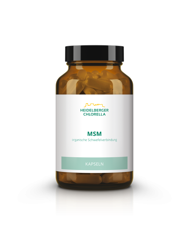 MSM organische Schwefelverbindung Kapseln online kaufen | Heidelberger Chlorella